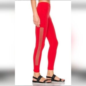 Adidas by Stella McCartney Red Mesh Leggings